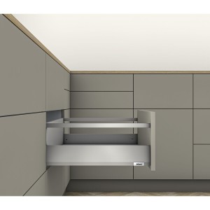 BLUM MERIVOBOX Zestaw E-Reling,BLUMOTION B,40kg,500mm,indium szary mat